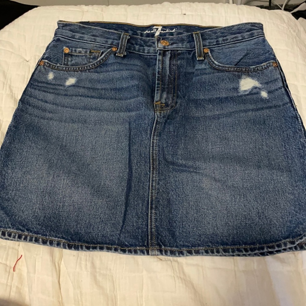 7 for all mankind mini skirt.